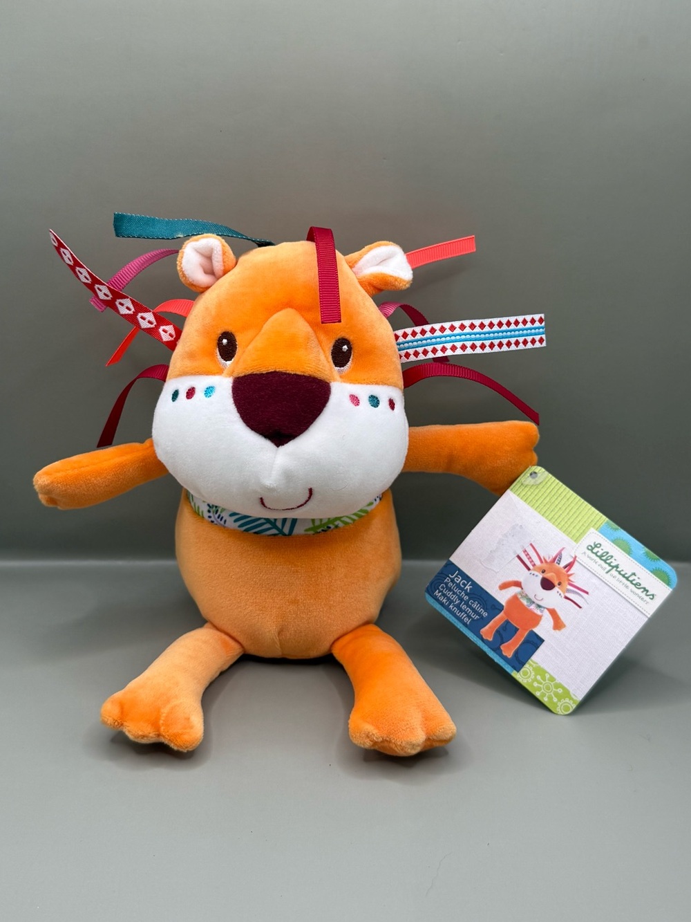 NWT Lilliputiens Jack Cuddly Lion Plush Stuffed Animal